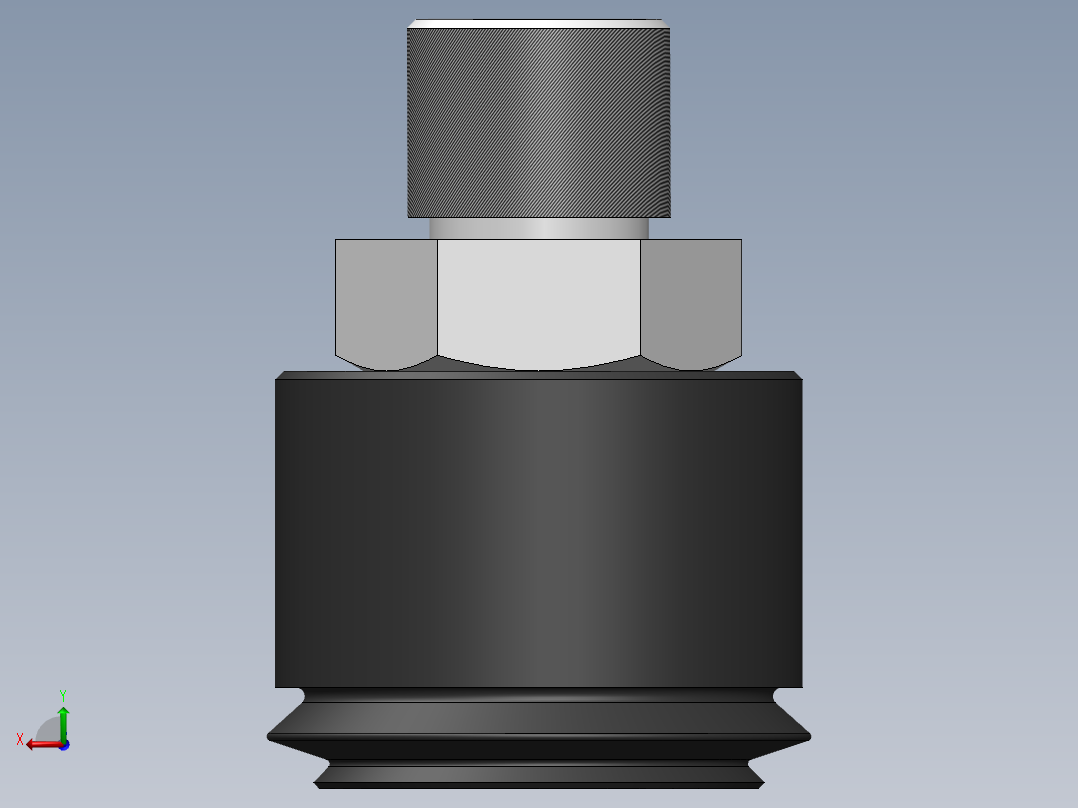 PS-10-J-M真空吸盘[PS-10-J-M-N]后视图
