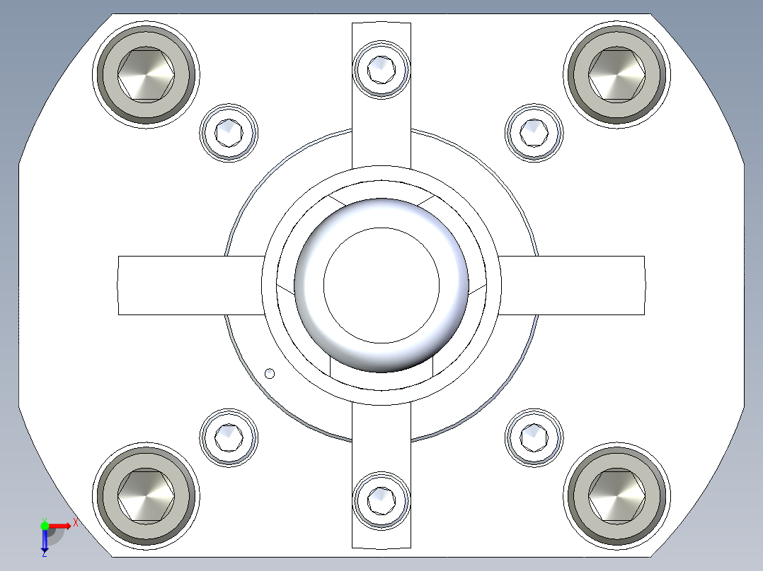 KOSMEKSFK3180-G多系列多零件图纸模型俯视图