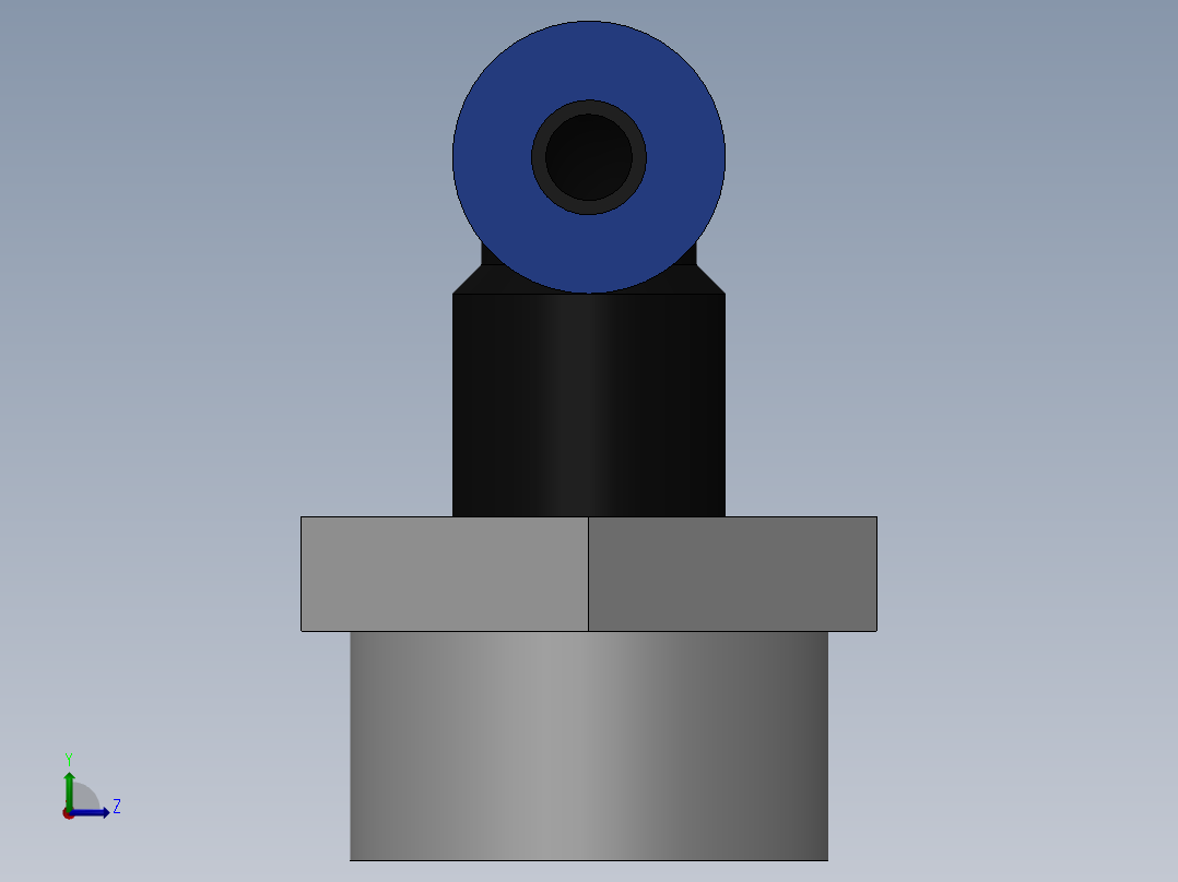 Ø4 x 3-8G COTOVELO 90° MACHO GIRAT. (C02470438)左视图