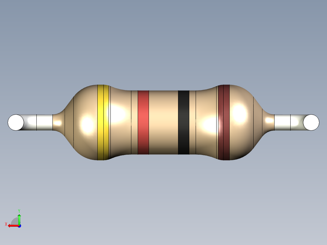 无源元件封装-RES-0.25W-H-CF后视图