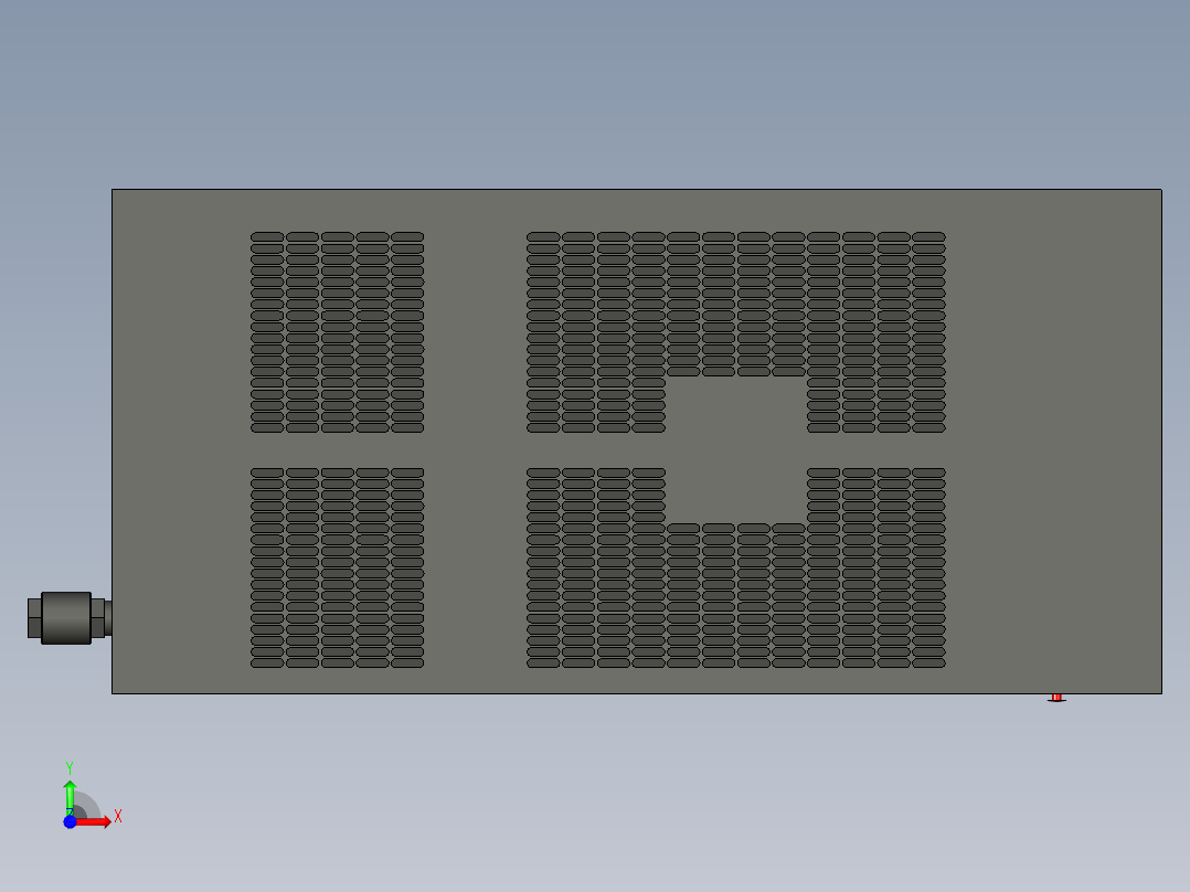 喷油螺杆压缩机--stp前视图