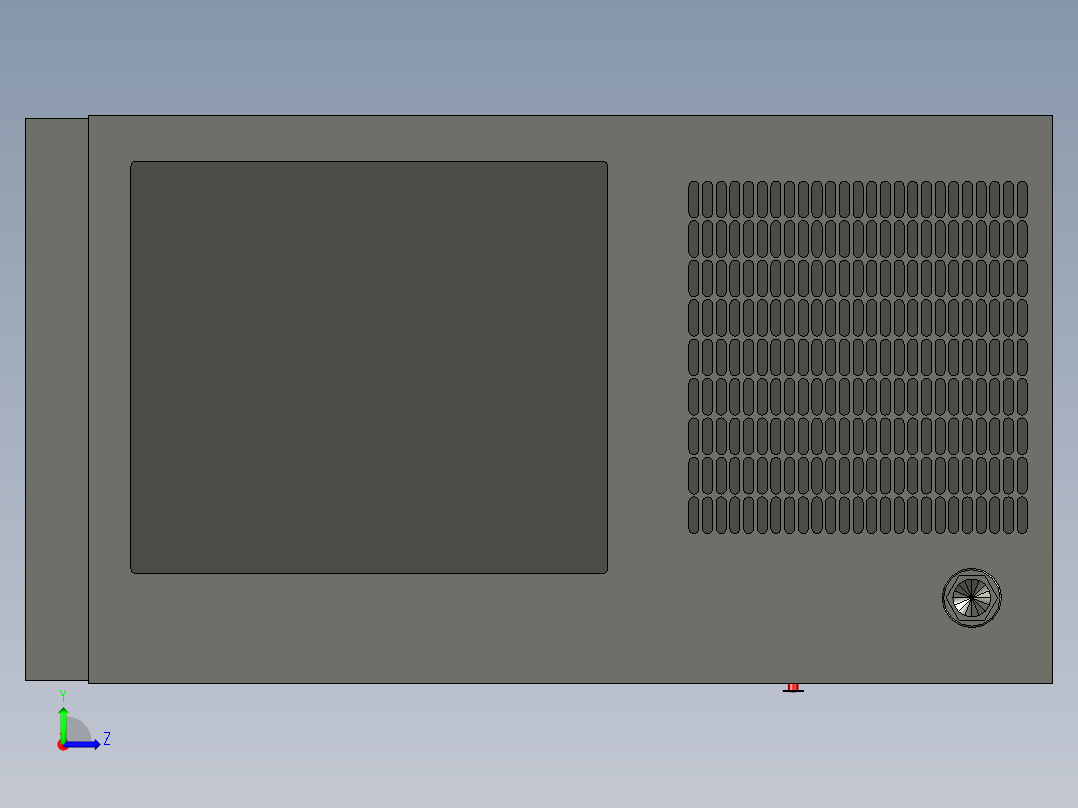 喷油螺杆压缩机--stp左视图