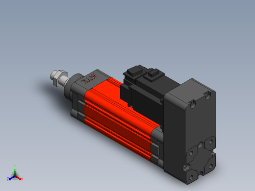 电动缸MES50-P-400W正等轴测缩略图