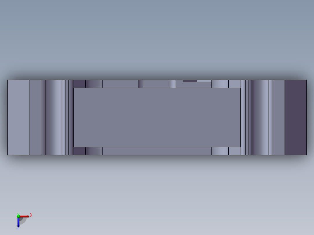 3m four-wall header俯视图