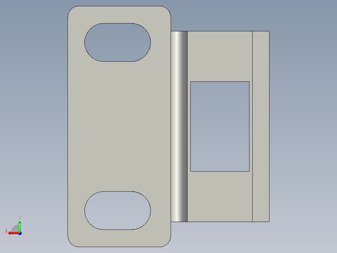 基恩士S-P12_1_kc图纸模型后视图