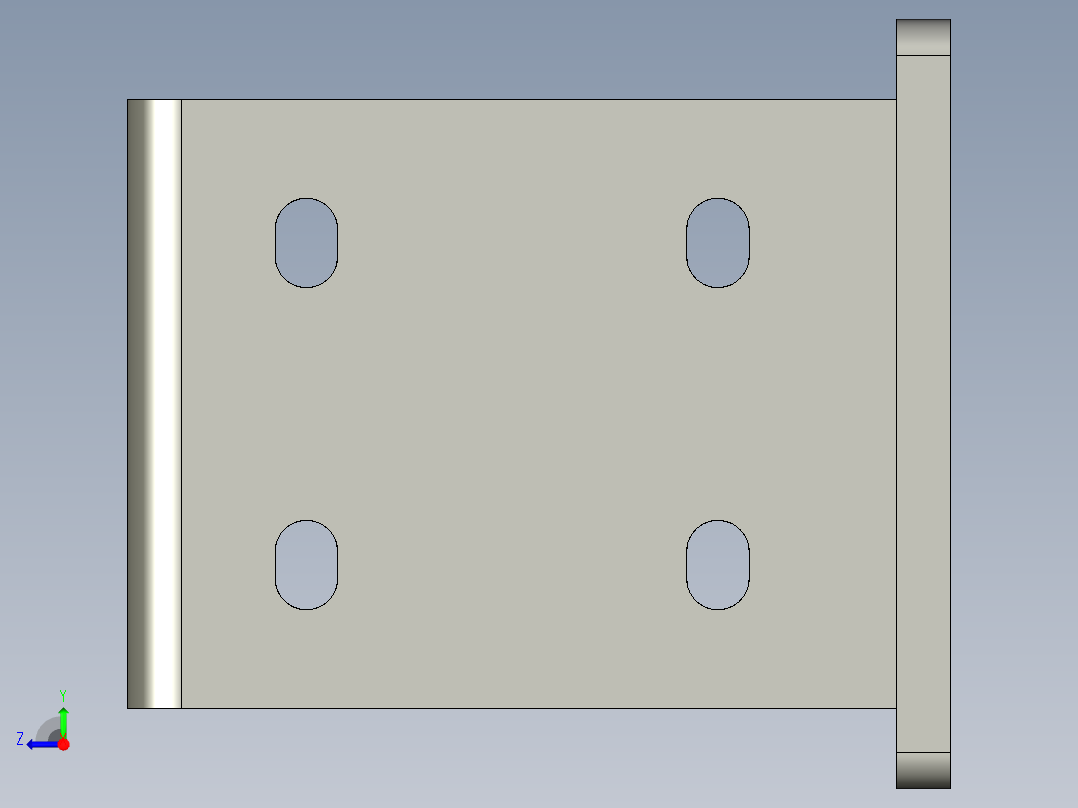基恩士S-P12_1_kc图纸模型右视图