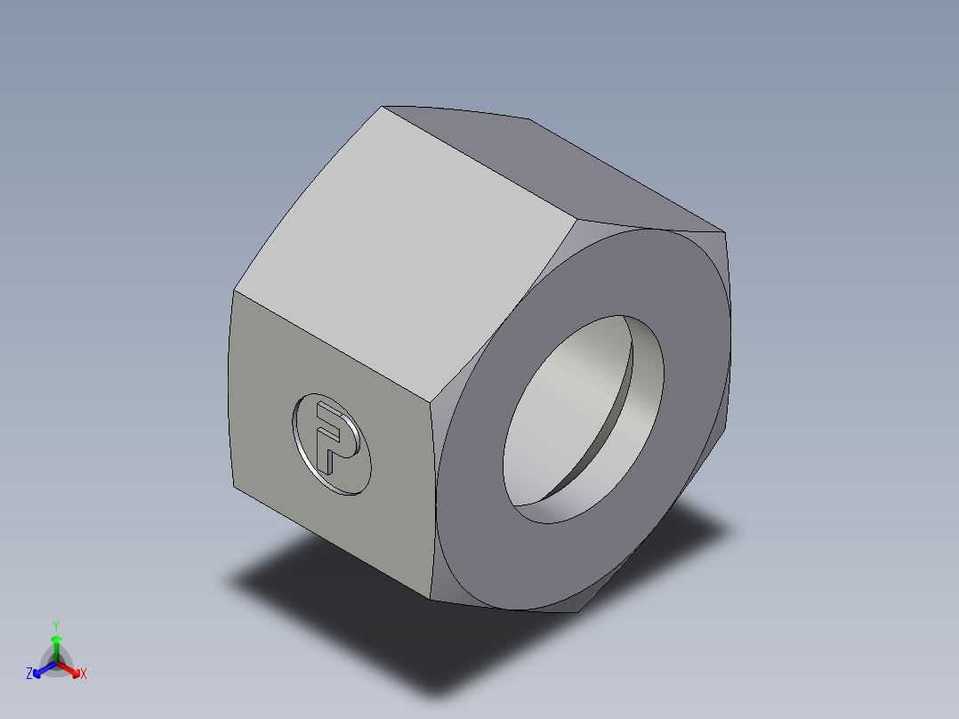 卡套式工业通用硬管接头EO_Nut_EO_24__Cone_end_M12LCFX正等轴测图