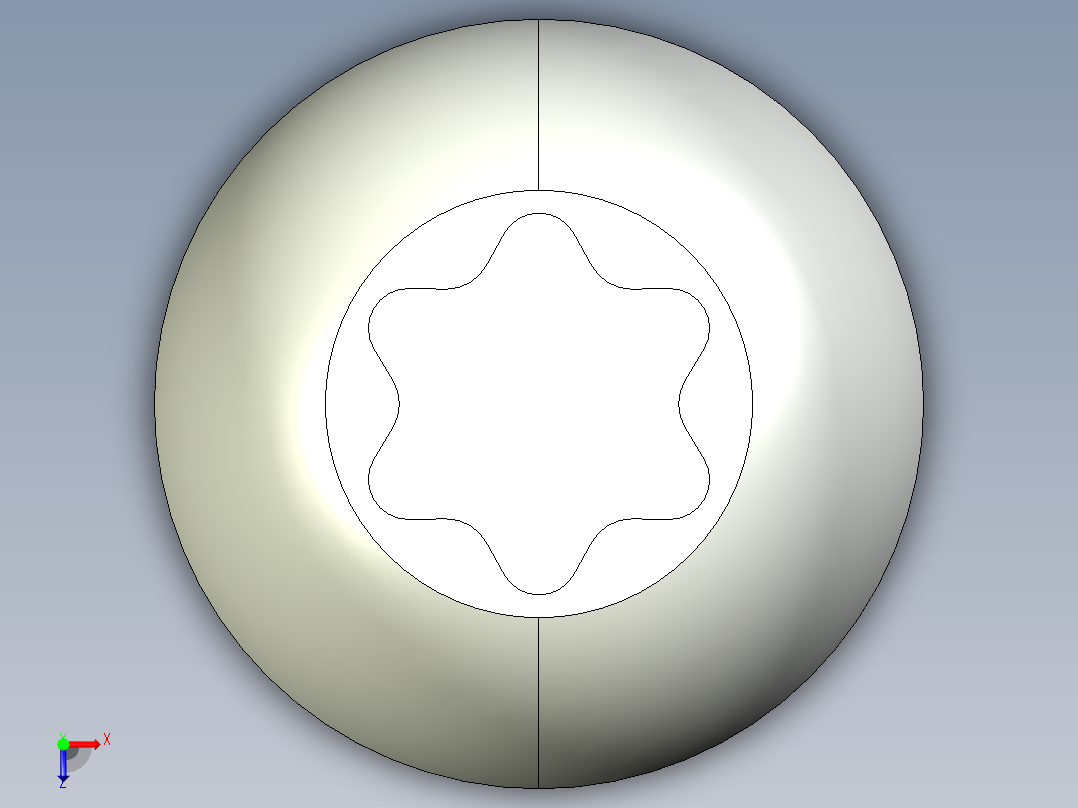 型材-BR S8 CORE SCREW KJN527174俯视图