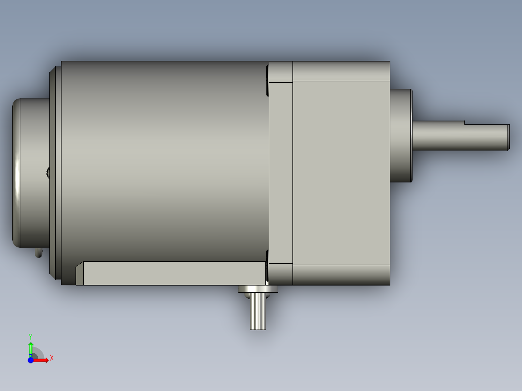 M6RX4GV4L+MX6G3BA微型齿轮调速马达前视图