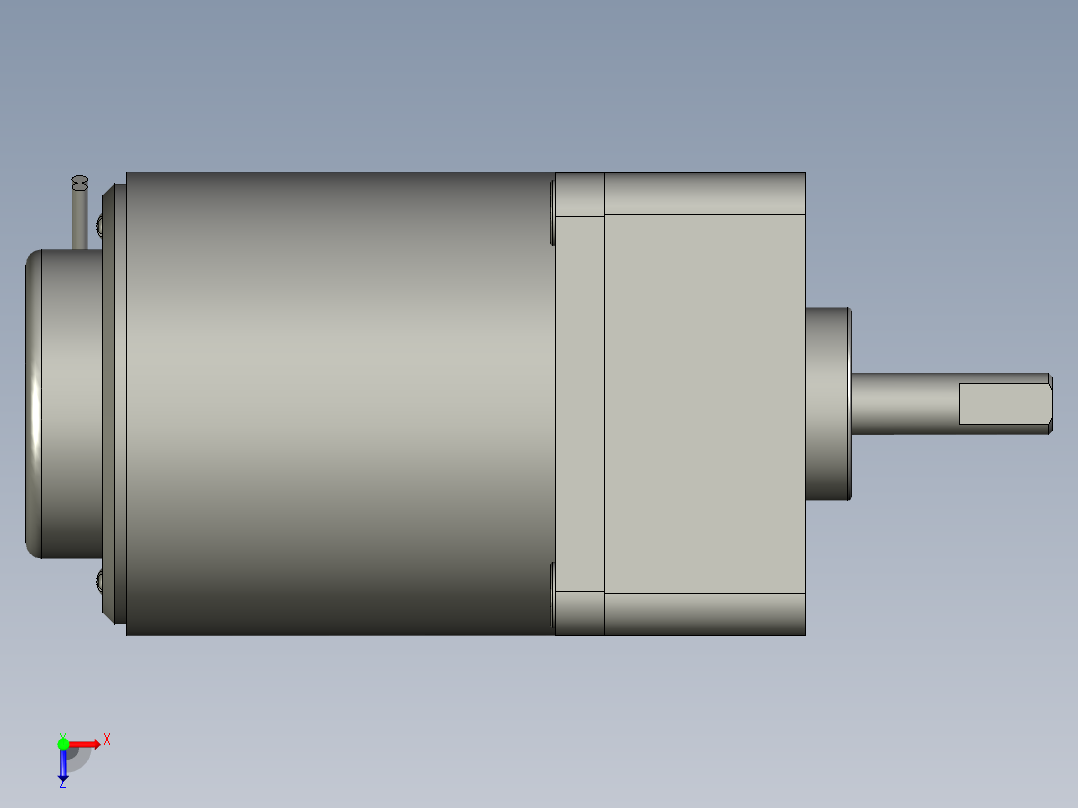M6RX4GV4L+MX6G3BA微型齿轮调速马达俯视图