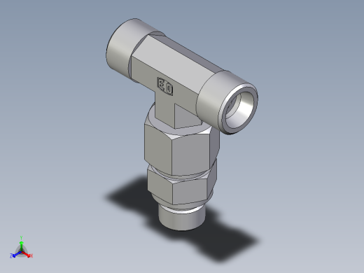 卡套式工业通用硬管接头EO_Assembled_adjustable_standpipe_branch_tee_EVT12SROMD71