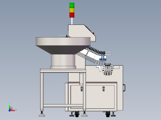 一次性牙刷振动盘自动送料方案sw18可编辑前视缩略图