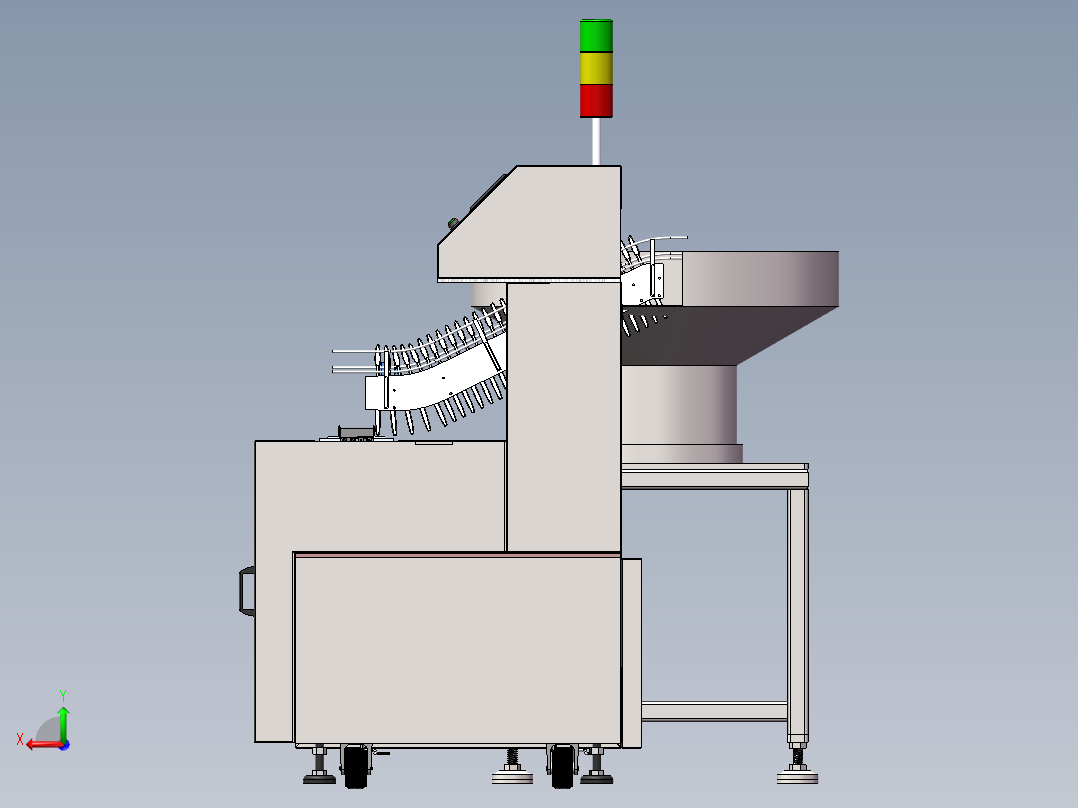 一次性牙刷振动盘自动送料方案sw18可编辑后视图