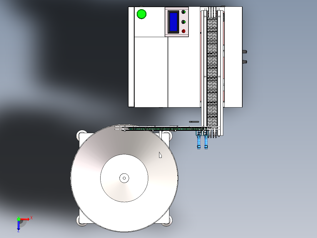 一次性牙刷振动盘自动送料方案sw18可编辑俯视图