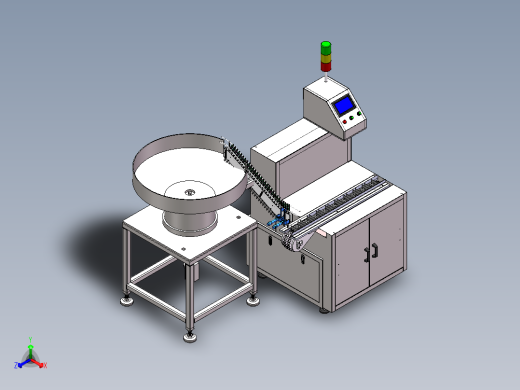 一次性牙刷振动盘自动送料方案sw18可编辑正等轴测缩略图