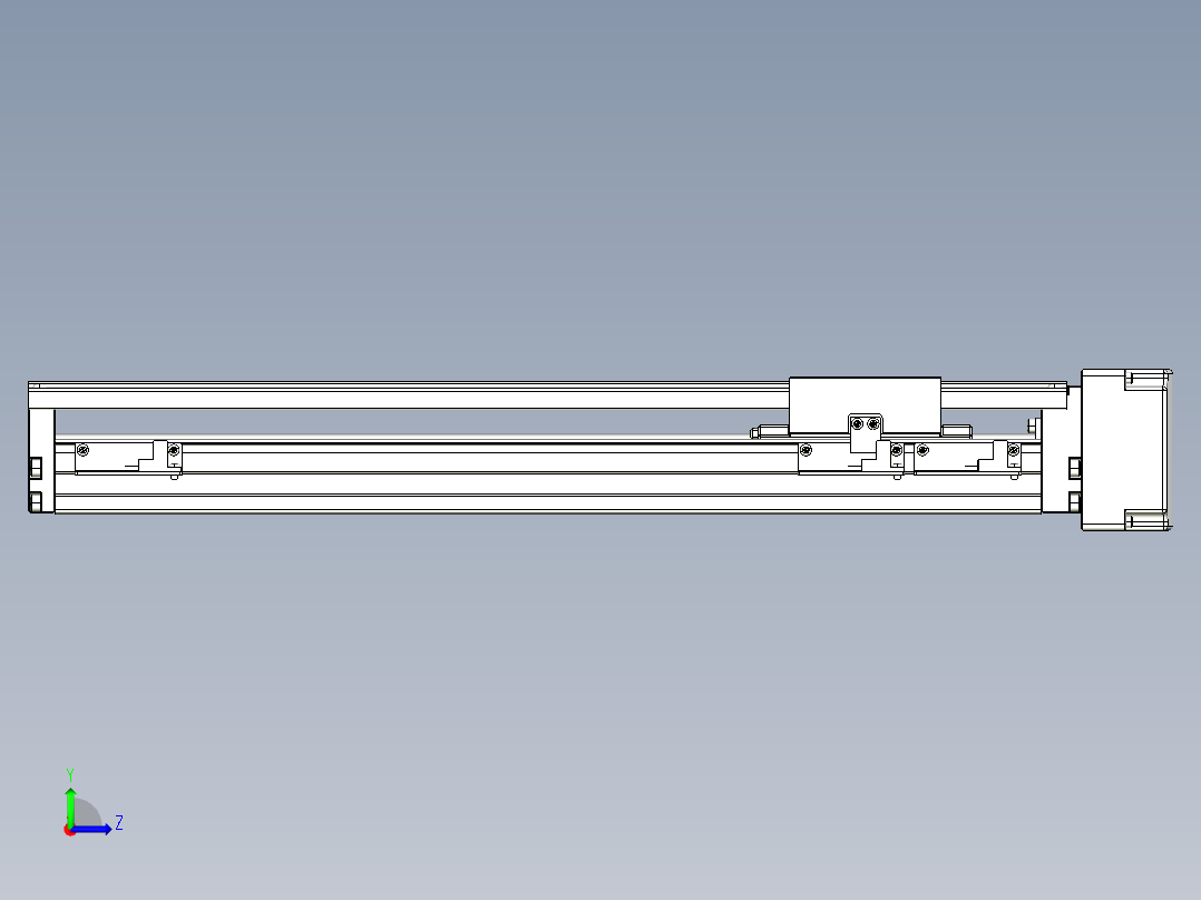 TPA-KNR-86E-1610C-L350A1-ML-P75-N3线性模块铝制底座左视图