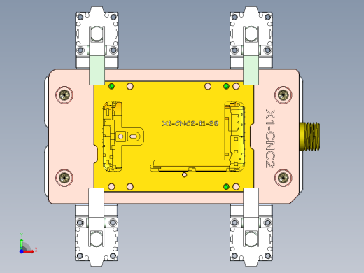 X1-笔记本CNC工装夹具三维模型CNC2-1130前视缩略图