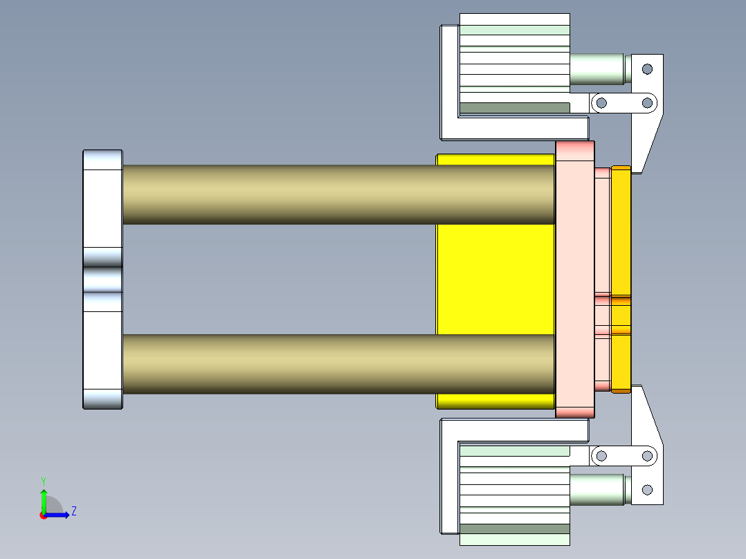 X1-笔记本CNC工装夹具三维模型CNC2-1130左视图