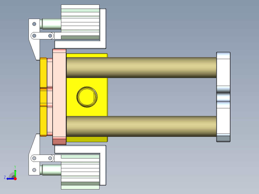 X1-笔记本CNC工装夹具三维模型CNC2-1130右视图