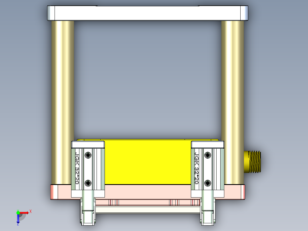 X1-笔记本CNC工装夹具三维模型CNC2-1130俯视图