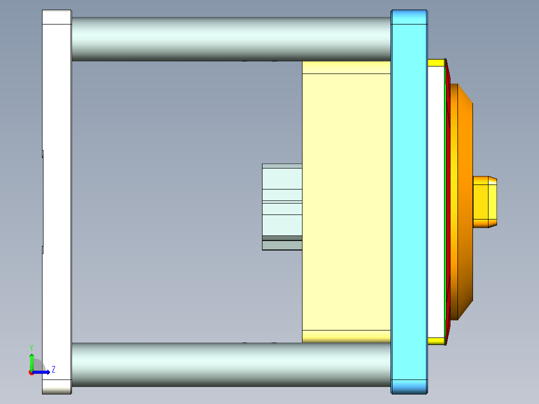 MAY-BOT-COVER-笔记本CNC工装夹具三维模型CNC3左视图