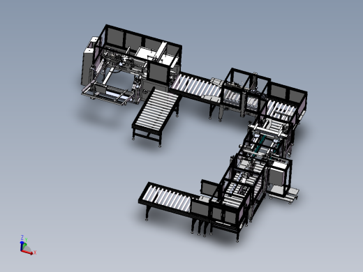 半自动包装机（sw18可编辑+工程图+bom）