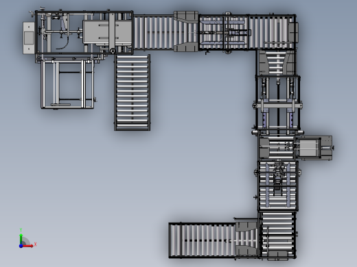 半自动包装机（sw18可编辑+工程图+bom）前视缩略图