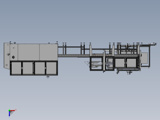 半自动包装机（sw18可编辑+工程图+bom）俯视缩略图