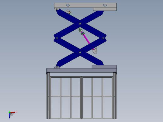 两叉固定机sw13可编辑俯视缩略图
