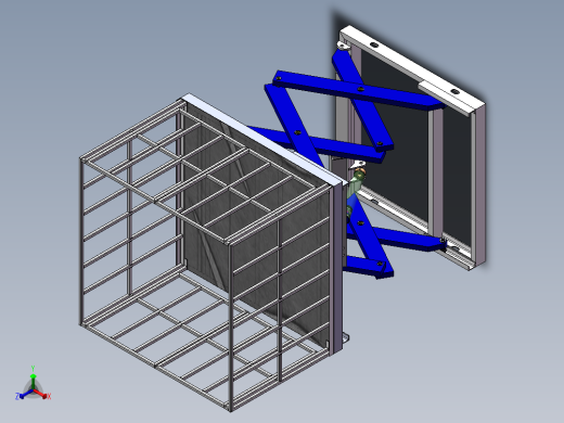 两叉固定机sw13可编辑正等轴测缩略图