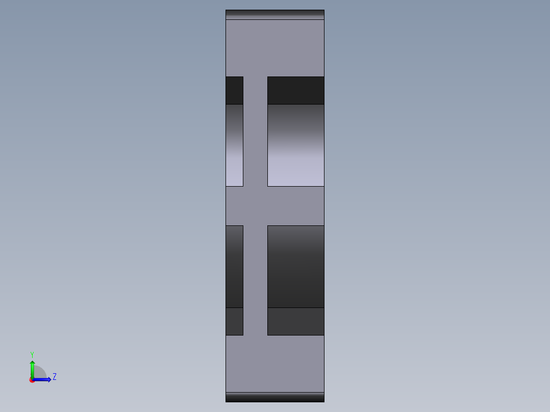 散热风扇40x40x10mm左视图