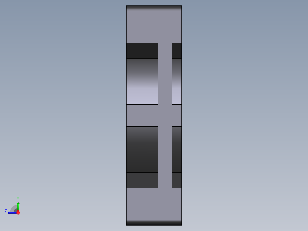 散热风扇40x40x10mm右视图