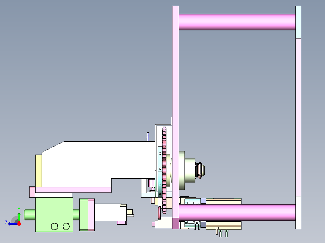 SL-490 医疗注射器推杆自动组装机右视图