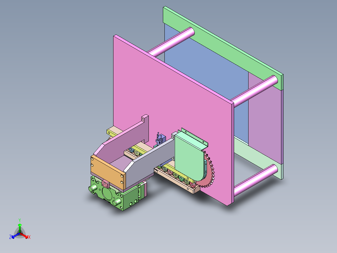 SL-490 医疗注射器推杆自动组装机正等轴测图