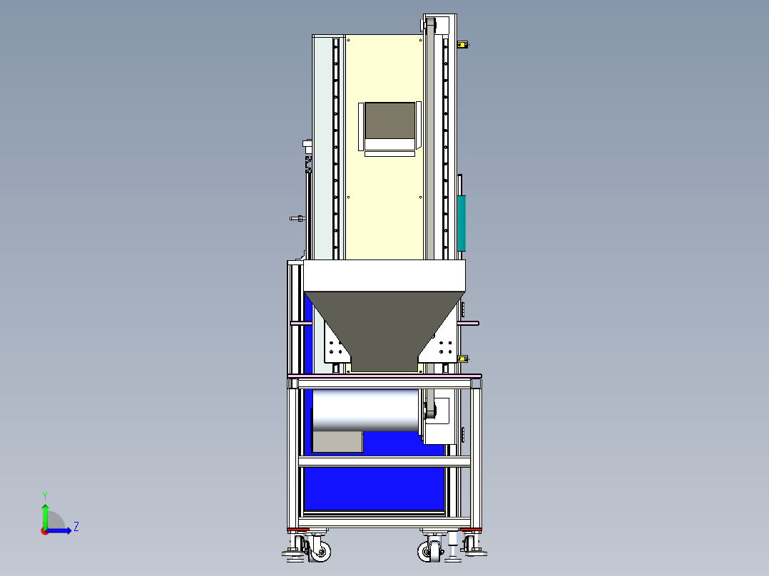 脚轮 万向轮装配机（全自动组装机）左视图