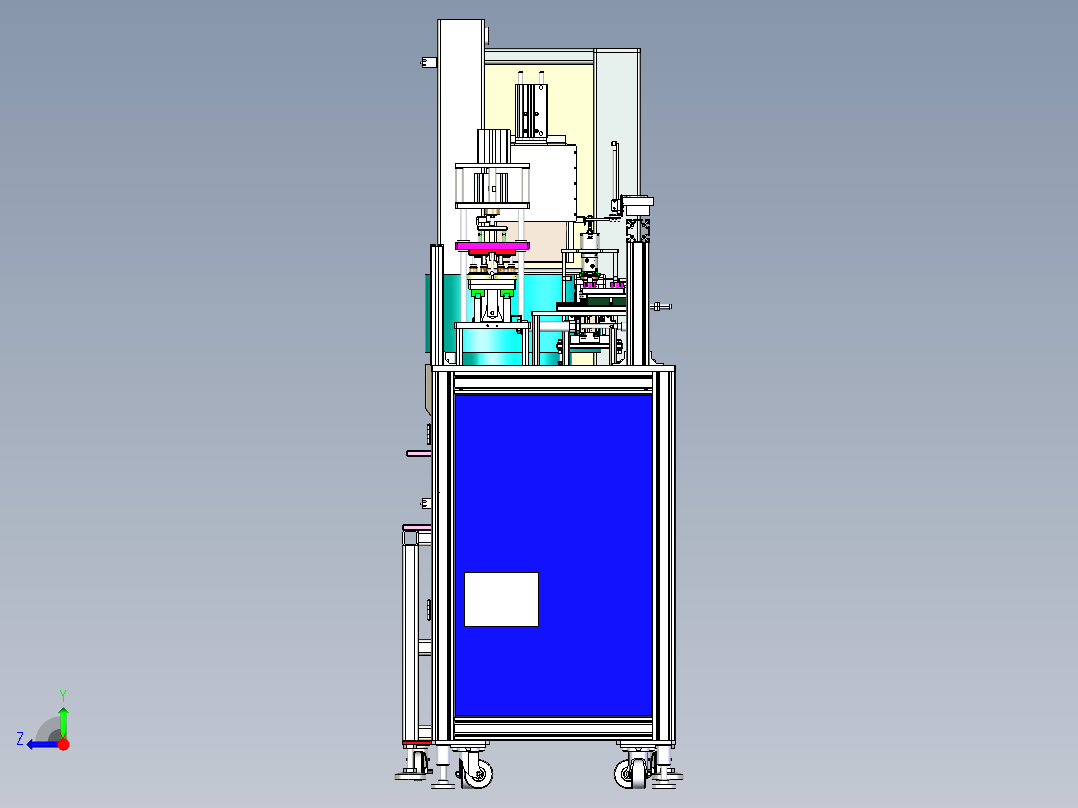 脚轮 万向轮装配机（全自动组装机）右视图