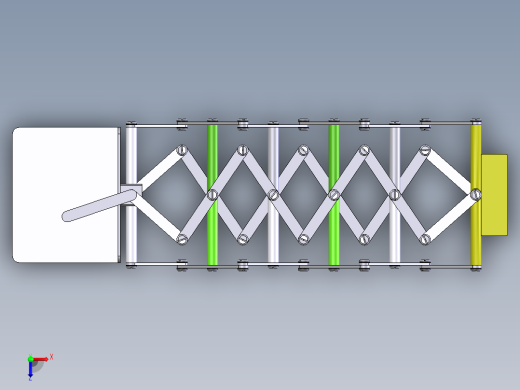 伸缩晾衣架俯视缩略图