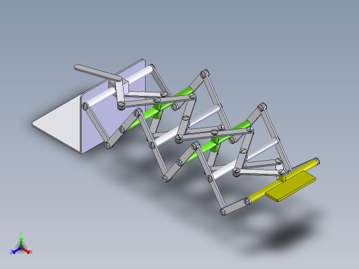 伸缩晾衣架正等轴测缩略图