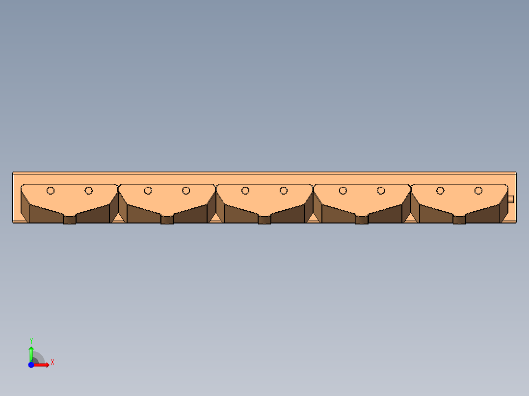 水利工程挡土墙前视图