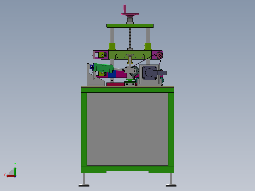 生产线牵引机设备后视图