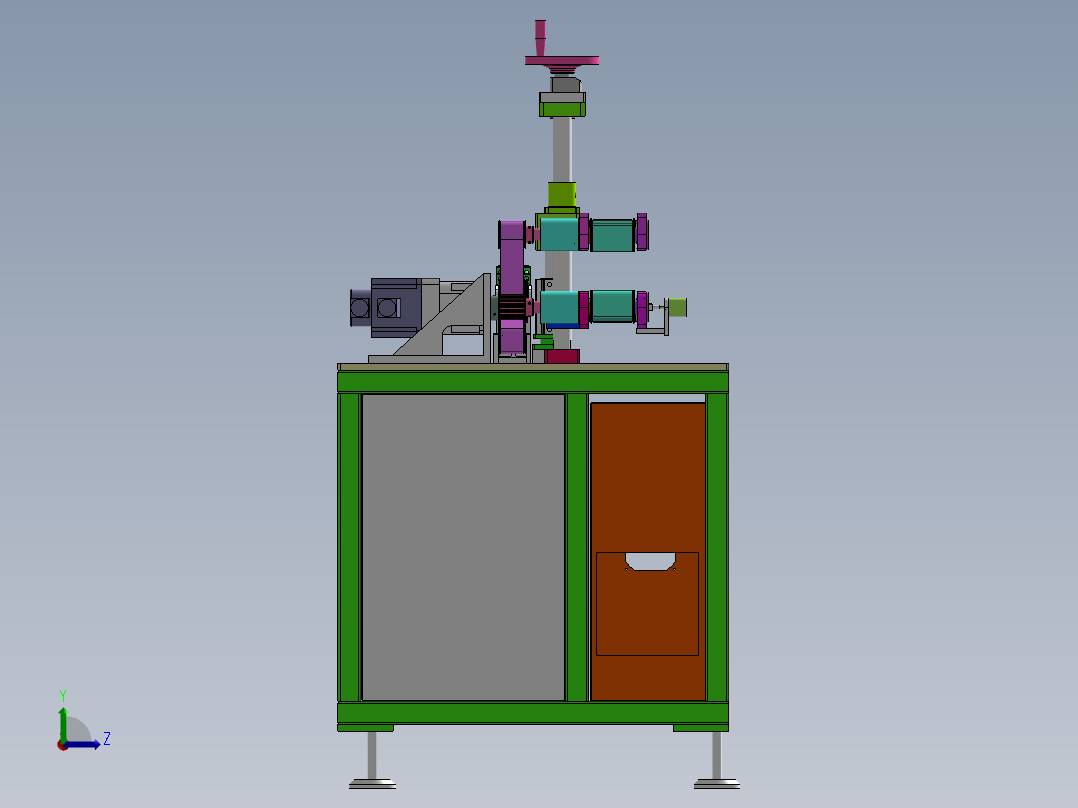 生产线牵引机设备左视图
