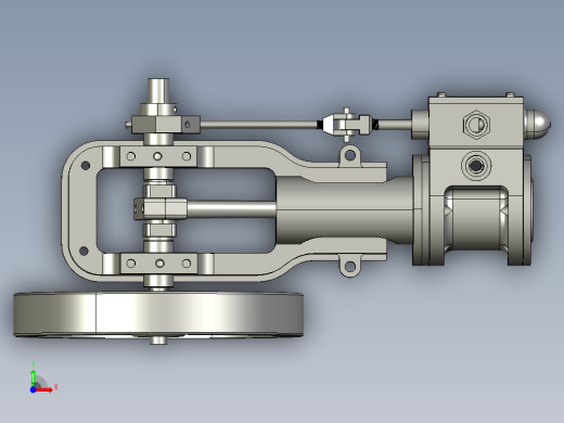 蒸汽机steam-engine-146831-模型格式为 stp前视缩略图