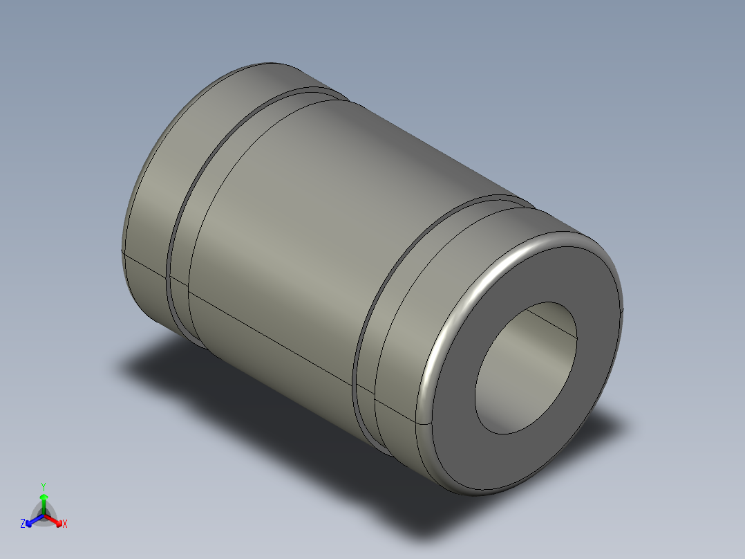 直线轴承LMU5正等轴测图
