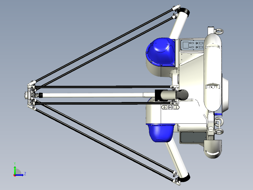 Cels 的 KUKA 机器人焊接站左视图