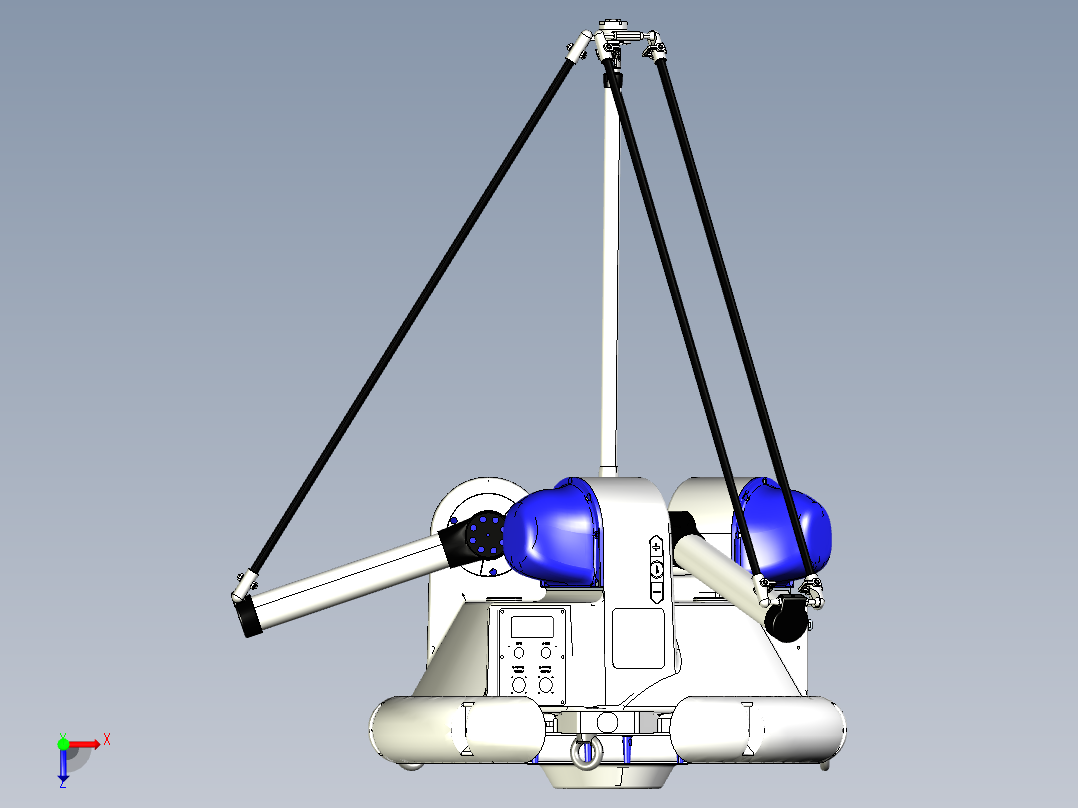 Cels 的 KUKA 机器人焊接站俯视图
