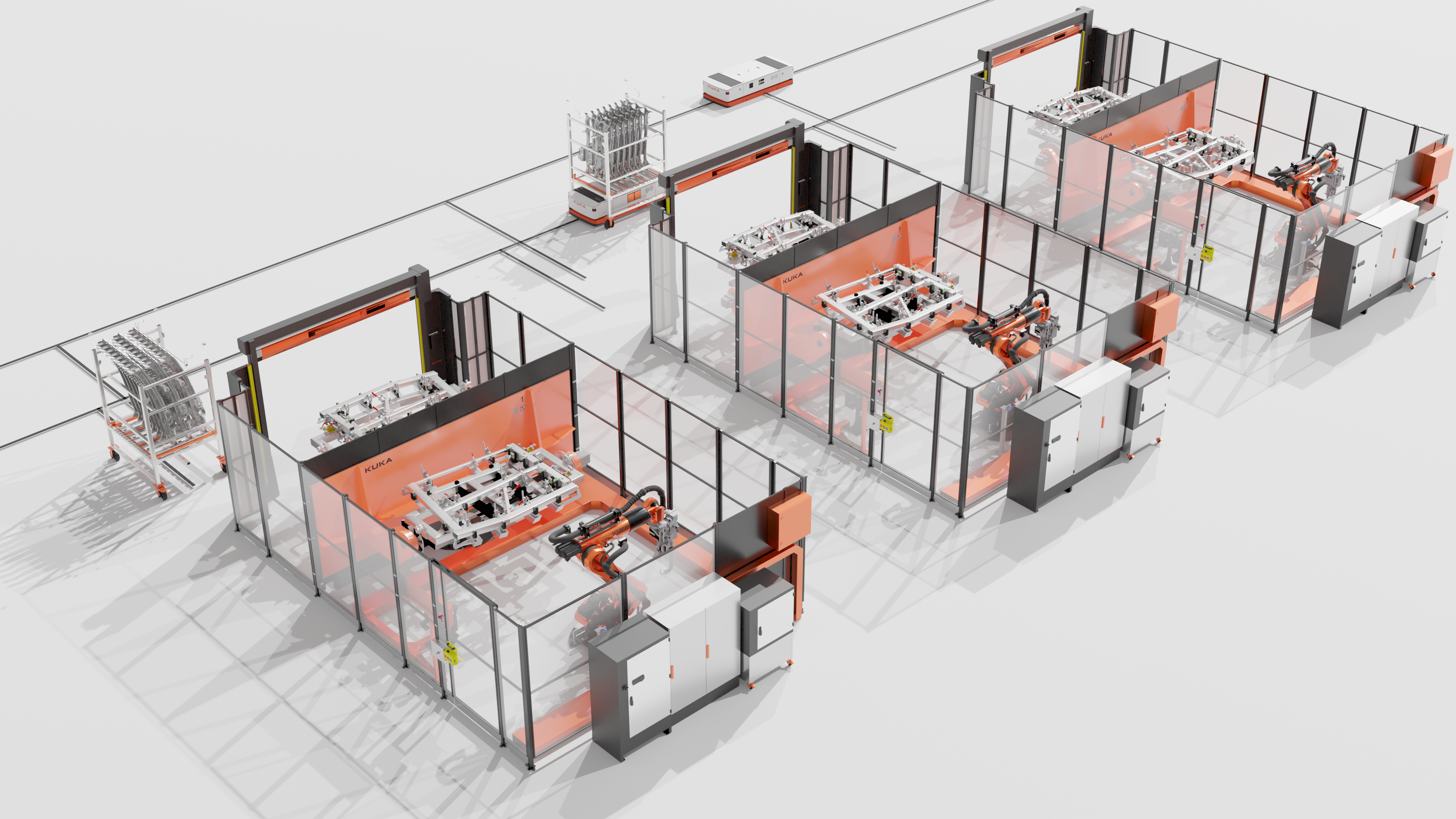 Cels 的 KUKA 机器人焊接站