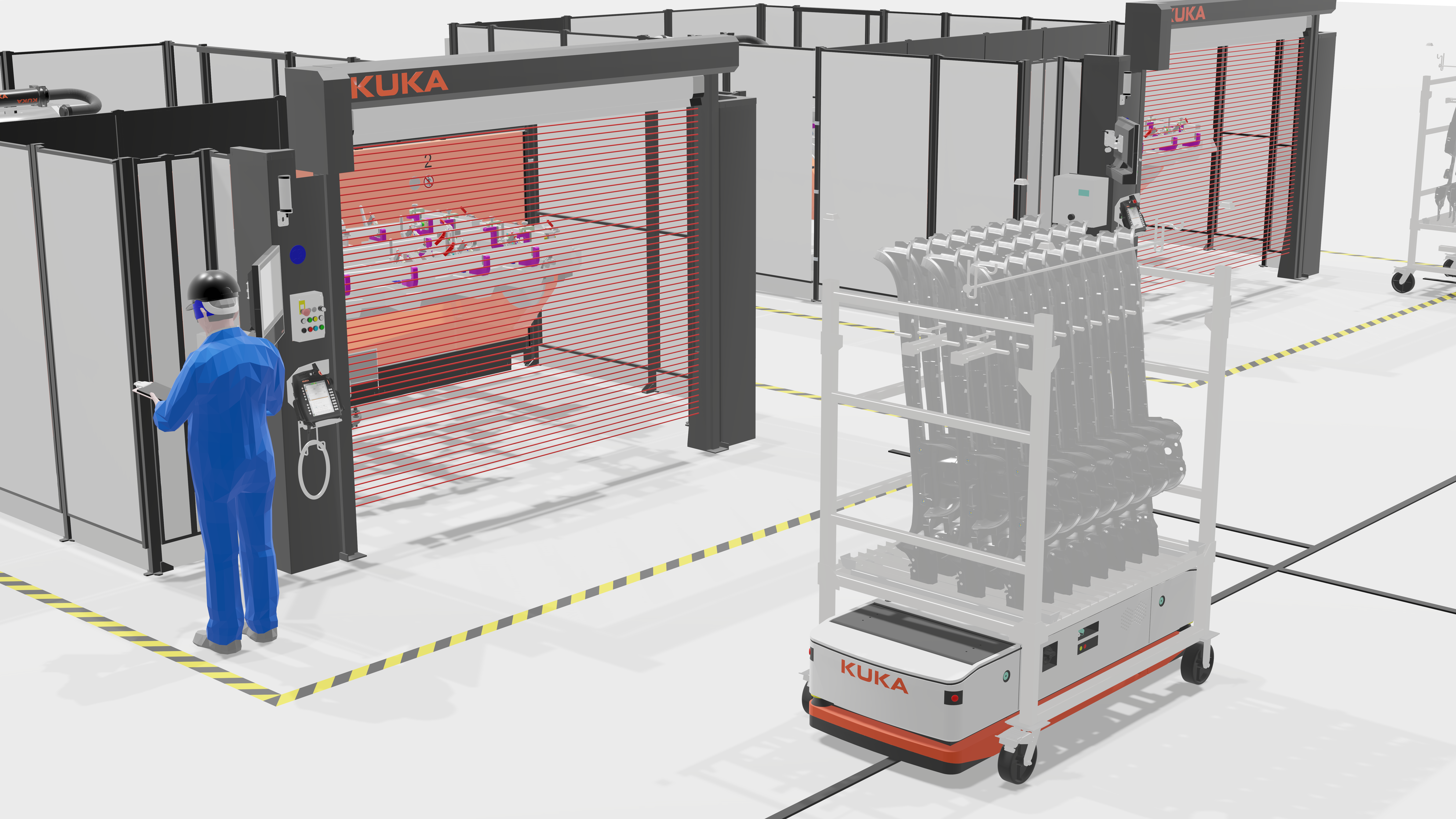 Cels 的 KUKA 机器人焊接站