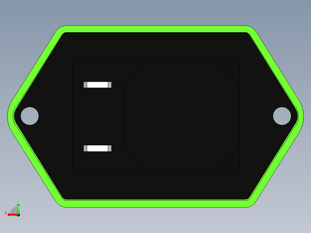 机器启动和停止按钮。后视图