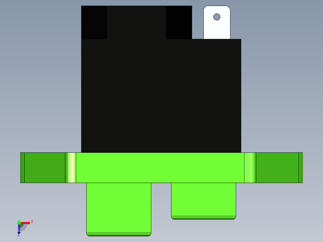 机器启动和停止按钮。俯视图