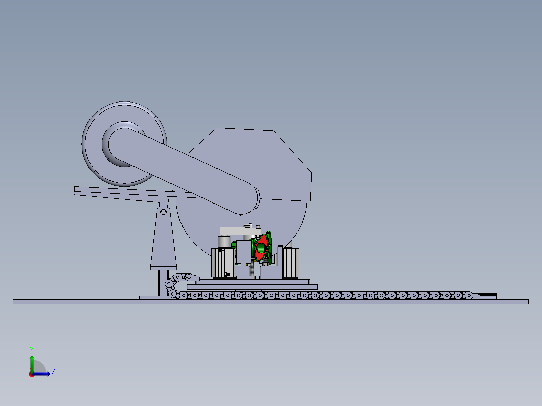阀体切割治具左视图